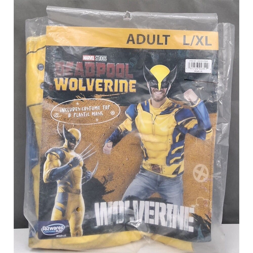 Marvel Studios Deadpool & Wolverine WOLVERINE COSTUME Adult L/XL Jazzwares 2 pc.
